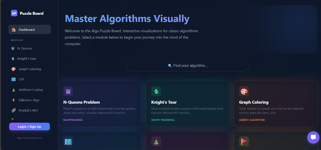 Algo Puzzle Board