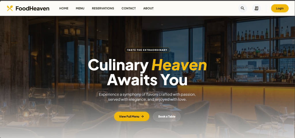 Food Heaven Website