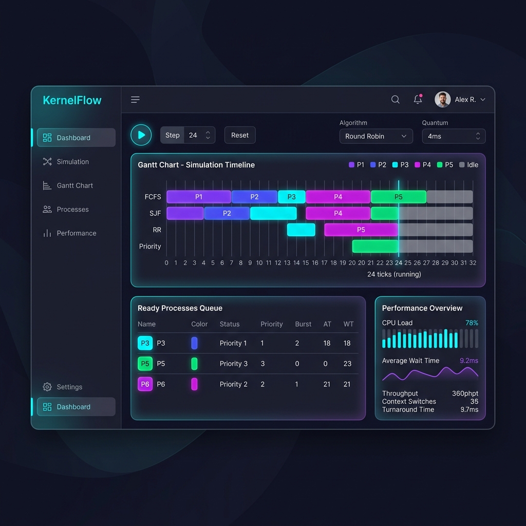 KernelFlow CPU Simulator